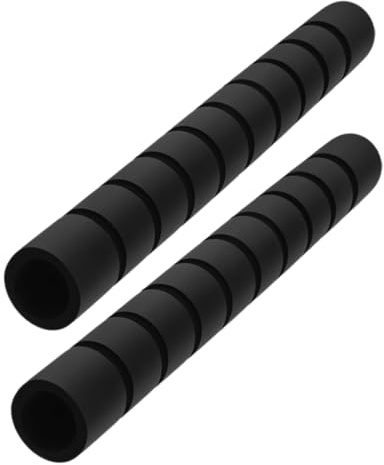 Toyvian Single Bar Anti-Slip Foam Grips - 2Pcs Detachable Hand Pads for Enhanced Stability in Gymnastics Training Durable Black Sponge Design