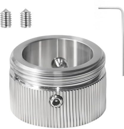 YOFDAL 1 Set adattatori per valvola di riscaldamento in acciaio inox 304, testa termostatica con le strisce, valvole termostatiche per termosifoni,adattatore RA su M30 x 15.