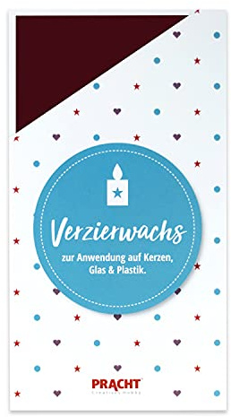 Pracht Creatives Hobby 7000-11 Lot de 2 plaques de cire décoratives Bordeaux 200 x 100 x 0,5 mm