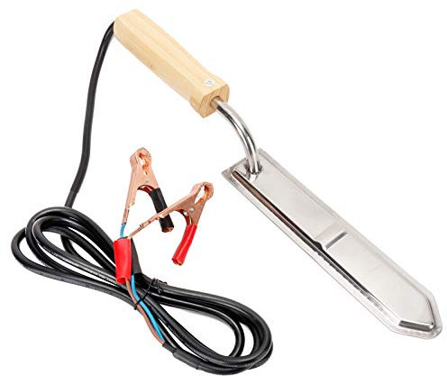Kuuleyn Cuchillo eléctrico para destapar Miel, Cortador raspador de Miel, Herramientas para Equipos de Apicultura 12 V, Herramienta cortadora para destapar Miel para Suministros