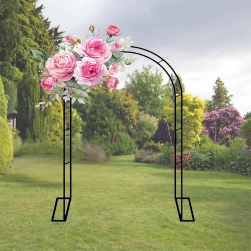 WCQSYY Arco De Jardin para Plantas Arco De Hierro Forjado para Plantas Trepadoras Arco De Rosales para Plantas Trepadoras,Blanca,W3M*H2.2M