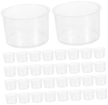 Vaso Medidor de Plástico de 10ml Graduación, 200 Piezas