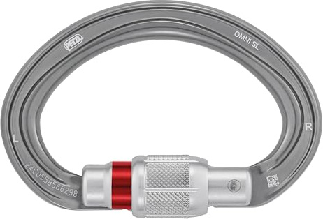 Petzl Omni Semi-Circular Carabiner Srew Lock