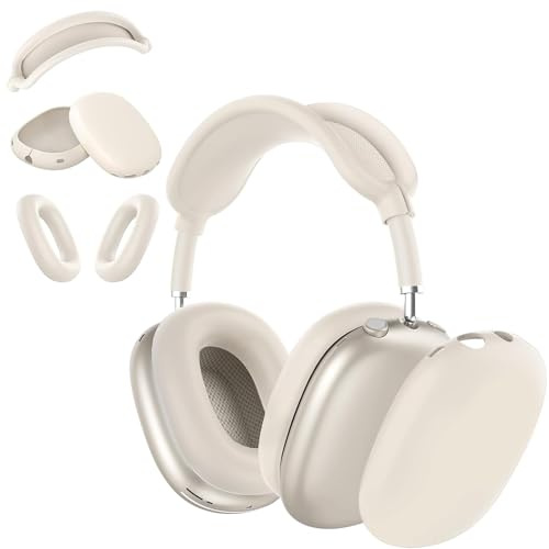 Hülle für Airpods Max Kopfhörer, Weiche Ohrmuschel-Abdeckung/Ohrpolster/Kopfbandabdeckung für Apple Airpod Max Zubehör Cases Cover (Starlight)