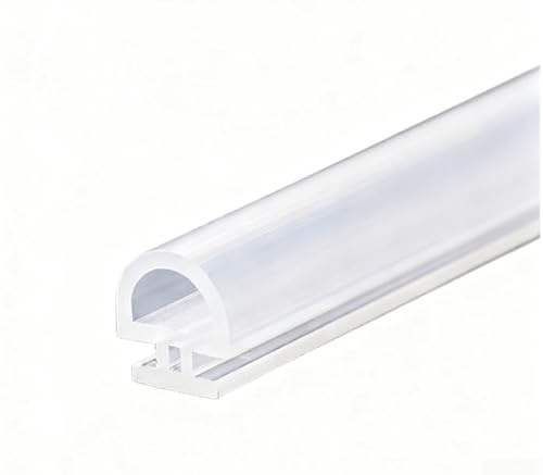 10 m 50 mm Junta de ventana de aluminio, tira de goma de rotura térmica de aleación de aluminio, cinta de cuero para puerta y ventana, 10 metros de alto