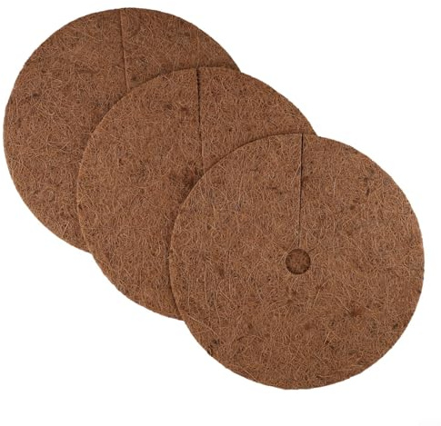 HIFRQVVC Esteras de mantillo de Coco, 3 Discos de mantillo Fibra Coco 20 a 60 cm(30CM)