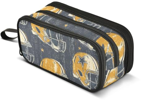 American Football Helmets Pencil Case Boys Girls Pen Bag Pouch School