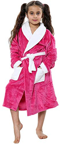 A2Z 4 Kids Dressing Gown Super Soft Flannel Fleece Fluffy Bathrobe For Girls Boys Plush Fleece Luxurious Comfy Cosy Perfect Loungewear Long Robe Gifts For Children 2-13 Years