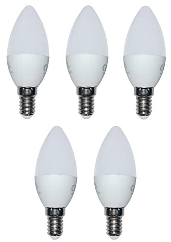 5er Set LED Kerze E14 4 Watt 320 Lumen warmweiß 3000k LED Lampe Energiesparlampe