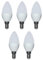 5er Set LED Kerze E14 4 Watt 320 Lumen warmweiß 3000k LED Lampe Energiesparlampe