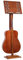 MLYY Notenständer Notenpult Vintage-Notenständer aus Holz mit Gitarrenhalter, Instrumentalaufführung/Band, 115–135 cm höhenverstellbarer Buchhalter (Color : Style 1)