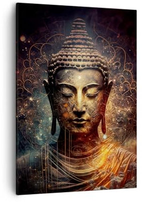 Lienzos decorativos Buda Meditación Religión Cuadro Sobre Lienzo Moderno Vertical 50x70cm Cuadros Decoracion Salon Dormitorio Cocina Cuadros Pared Imágenes Wall Art Prints Decor Canvas PA50x70-5775
