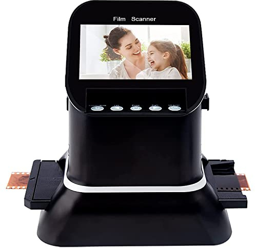 Film & Slide Scanner med 4,3” LCD-skärm, Konvertera 35 mm, 135, 126, 127 Negativ & Slides till Digital JPEG, 120 högupplöst filmskanner, 1080P LCD-skärm, Digital Film Converter