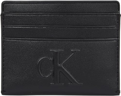 Calvin Klein Damen Kartenetui Sculpted Cardcase Klein, Schwarz (Black), Einheitsgröße
