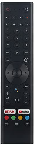 Télécommande Vocale Remplacée Convient pour Qilive TV Q32HA211B Q32HA221B Q43UA211B Q43UA212B Q43UA221B Q55UA221B Q58UA211B Q65UA211B Q65UA221B 600104321/Q65UA221B 600094072/Q65UA211B