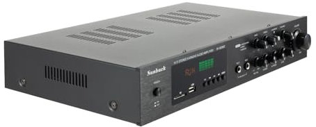 Amplificateur HiFi 5 canaux Hi-Fi stéréo 600 W Amplificateur audio numérique FM USB Volume microphone réglable Affichage LED Tous types d'appareils audio