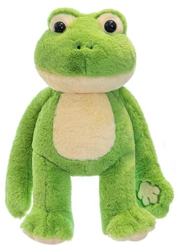 CLKDPNO Frog Plush Toy, Soft Cute Frog Plush Stuffed Animals for Kids Fat Teddy Plush Fluffy Plush Dolls Pillow Collectible for Baby Girl and Boy 35cm