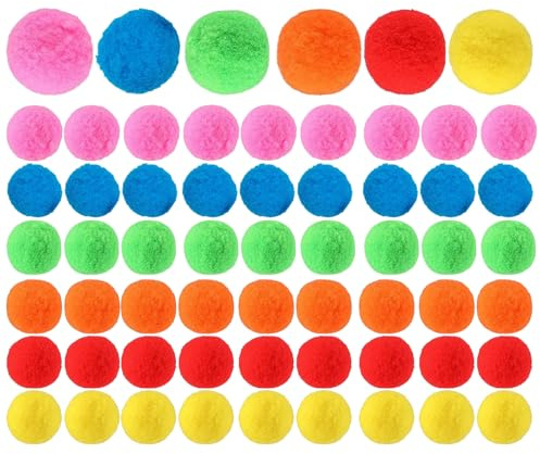 Reusable Water Balls Toys 60 Pieces 5cm Water Splash Soaker Balls For Kids Swimming Pool Toys Beach Party Game, Highly Absorbent Waters Bombs Ball For Bath Time Summer Holiday Outdoor Play