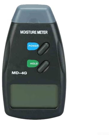Startbuymore Strumento di rilevamento dell'umidità per prodotti in legno e articoli di carta con display LCD digitale MD-2G/MD-4G e funzionamento a batteria 9V (MD-4G)