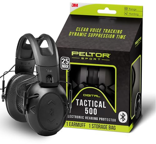 Peltor Sport Tactical 500 Bluetooth Hearing Protection Ear Muffs, 25 dB NRR
