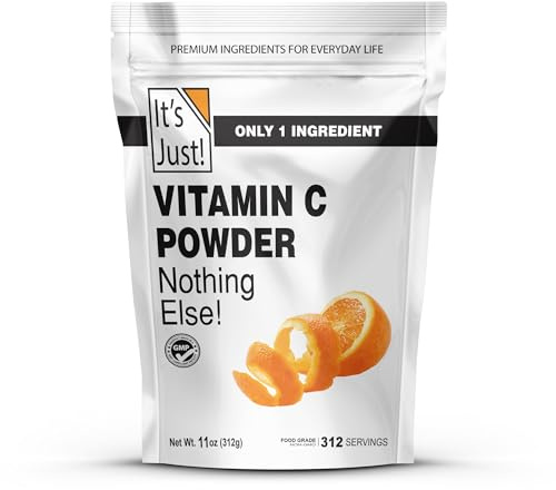 It's Just! - Vitamin C Powder, 100% L-Ascorbic Acid, Food Grade, 11oz