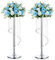 Nuptio Wedding Centerpieces Silver Vases: 2 Pcs 70cm Tall Crystal Flower Vase Metal Flowers Stand for Party Tables Decorations Elegant Bulk Weddings Decoration Table Chandelier Centerpiece stands