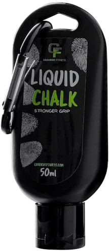 Liquid Chalk for Strong Hand Grip - 50mL - Alcohol Free, Sweat Absorbing, Dustless White Gripper Liquid for Gym Workout, Calisthenics, Gymnastics, CrossFit, Rock Climbing, Weightlifting