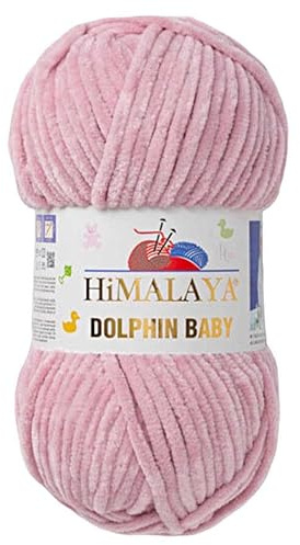 1-pack/Skein Himalaya Delfinbaby, varje Skein 100 gr/39 oz, 120 mt/132 yd, superskrymmande garn, filtgarn, sammetgarn, stickgarn, Amigurumi-garn, babygarn 80349