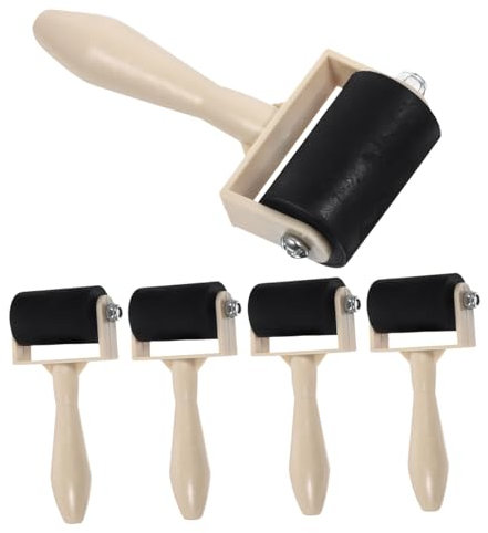 STOBOK 5stücke Druckwalze Zum Malen Klebewalze Für Druck Tintenwalze Für Stempel Für Kinder Ergonomischer Griff Für Bequemes Anwenden