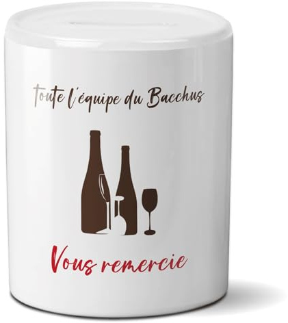 DECOHO - Tirelire pourboire - Tips - Logo - Personnalisable avec Votre Logo - Restaurant, Bar, Commerce - Multicolore