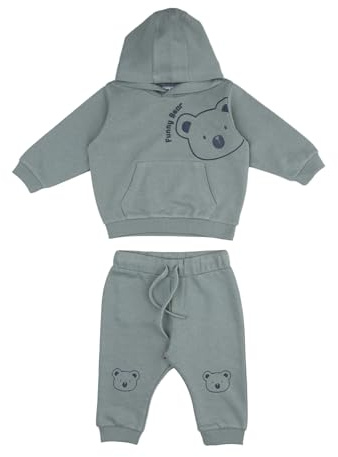 Prénatal, Completo Tuta Neonato Non Felpata, Pantalone Lungo e Felpa in Morbido Cotone, Abbigliamento Bambino