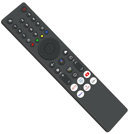 VINABTY Télécommande vocale de Remplacement Compatible avec TCL QLED 4K QD-Mini LED, HDR TV 50C61KS 55C61KS 65C61KS 75C61KS 50Q6C 55Q6C 65Q6C 75Q6C 85Q6C 50Q7C 55Q7C 65Q7C 75Q7C 85Q7C