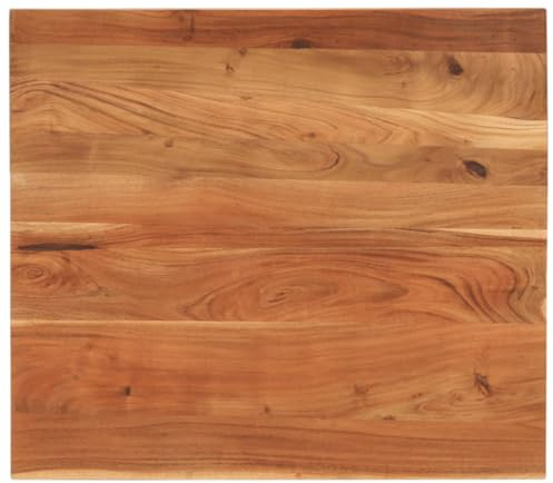 Tablero de madera aglomerada de repuesto, tablero de mesa de 90 x 80 x 2,5 cm, rectangular de madera maciza de acacia, para escritorios de altura ajustable, mesa de ordenador, mesa de juegos, mesa