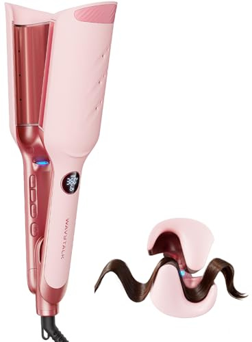 Wavytalk Piastra Onde per Capelli 35mm, Antiscottatura&Ioni per Beach Waves