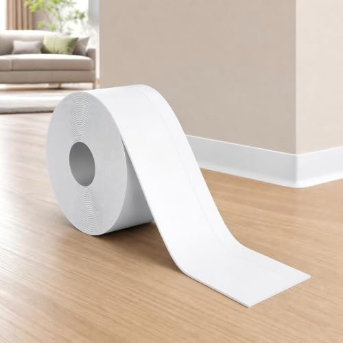 Peygre 10m Zócalo PVC Autoadhesivo Flexible 50x20mm Blanco