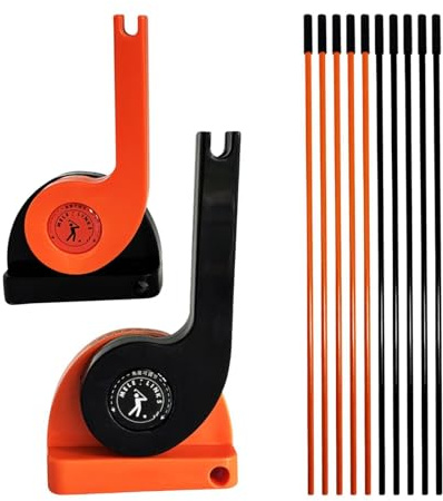 Fxzqgnh Indicatore di Allineamento Planare da Golf, Asta di Spinta, Guida Posturale, Disco di Calibrazione, Pratica in Fibra PP, Adatto per Esercizi