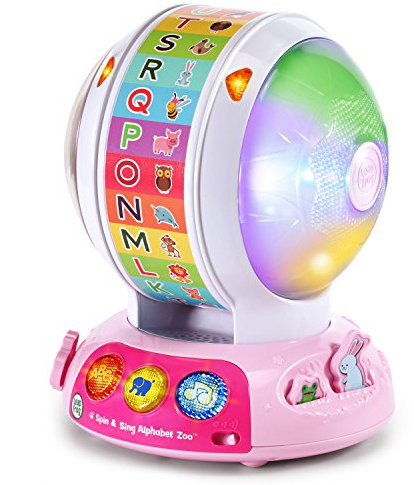 LeapFrog 80-601460 Spin and Sing Alphabet Zoo, Pink, Circular Wheel
