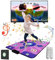 KAXIMON Dance Mat for Kids and Adults - Non-Slip Flannel Interactive Gift for Girls Boys 3-12 Yrs Old, TV Compatible With HDMI Wireless Controller, English Manual, 100 MV, 350 Classic Games