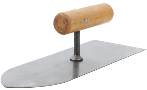 HOMSFOU Llana De Acero Inoxidable Para Acabado De Hormigón Con Punta Herramienta Manual Resistente Para Alisar Paredes Fratasadora Práctica Para Trabajos