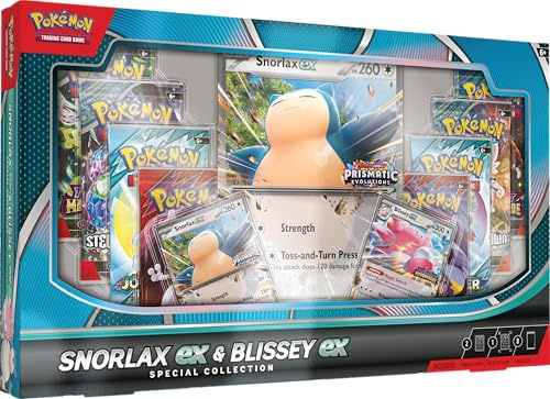 Pokémon TCG: Snorlax ex & Blissey ex Special Collection (2 Foil Promo Cards, 1 Oversize Card & 8 Booster Packs)