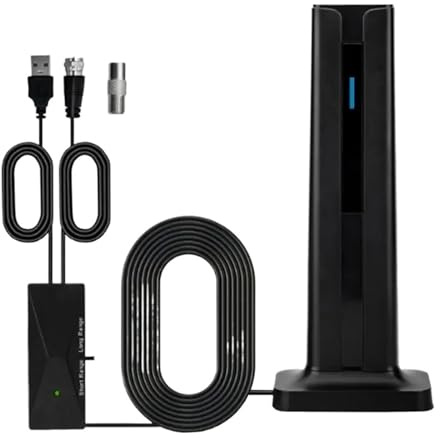 Inomhusantenn For TV Digital Antenn HD-antenn 4K 1080P Långdistansförstärkt HDTV-antenn TV-antennsignalförstärkare Bredare täckning