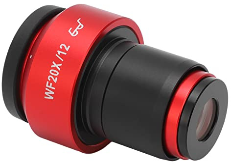 Mingzhe Vidvinkelokular för Mikroskop Högpunktslins Bekväm Visning Metall 30 Mm Gränssnitt Användning (Röd)