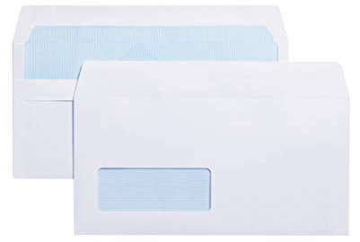Blue Label Window Opaque DL 110 x 220 mm 80 gsm Wallet Self Seal Envelope White - Pack of 1000