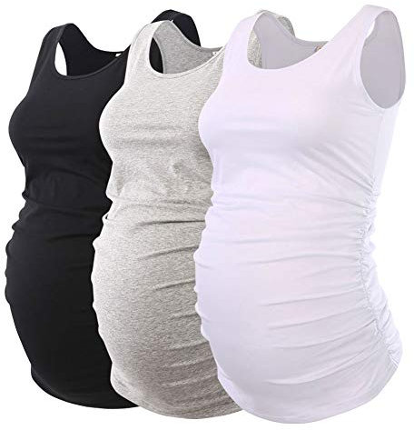 Love2Mi 3 Pcs Umstandstop Umstandsmode Schwangerschafts Top Umstandsshirt