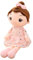 Surakey Weiche Stoffpuppe, 45CM Plüsch Babypuppen Kuschelpuppe Püppchen,Schlafend, Schöne Puppe Stoffpuppe Plüsch Stofftier Spielzeug Cartoon Deko Toy Geschenk für Kinder Baby Mädchen, Rosa