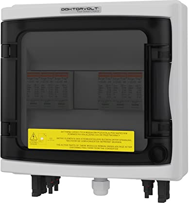 Solar Anschlusskasten DC 2-String 1000V T1 T2 IP65 2x Mersen Überspannungsschutz Photovoltaik PV Blitzschutz Doktorvolt