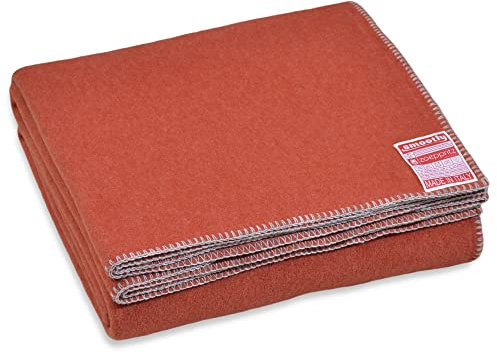 Zoeppritz since 1828 Smoothy Fleece-Decke – Flauschige Kuscheldecke aus Polarfleece - vegan – 140x190cm – 270 Terra