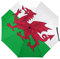 Flag of Wales Welsh Windproof Travel Manual 3 Folding Umbrella Waterproof Automatic Rainbrella For Men Women