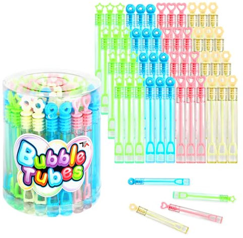 ZALAON 48 Stück Mini Seifenblasen, Kinder Seifenblasen geschenkder Nicht leicht zu zerbrechen ist sternförmige Seifenblasenstäbe, Bester Füller für Kindergeburtstage, Partys und Hochzeit