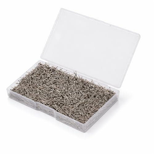 2000x Épingles à tête - Épingles à linge et épingles à tête de 13 mm - pour la couture, la décoration, le DIY et le bricolage Argent